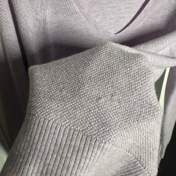 Gap Brooklyn V Neck Lavender Purple Lightweight Wool Blend Sweater Size Medium - Picture 5 of 9